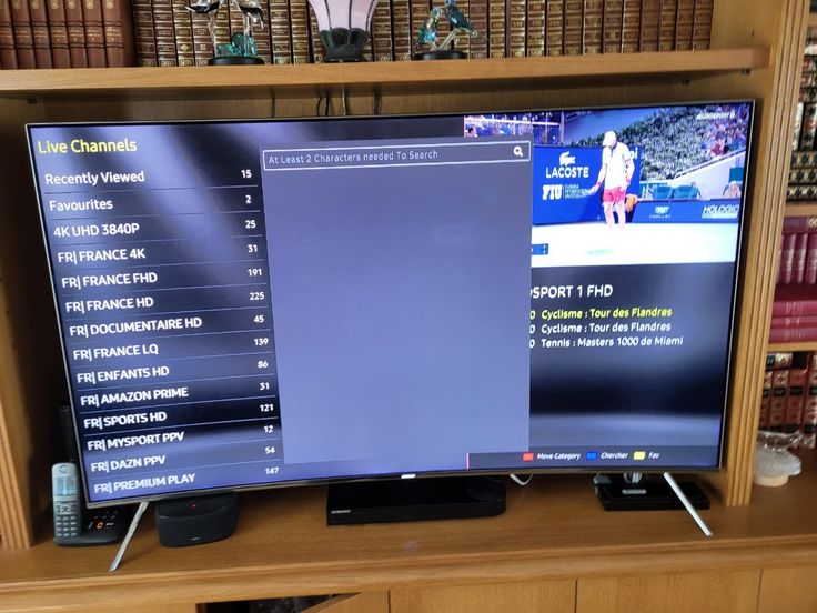 Fernseher mit Beispiel einer IPTV Nutzung 2