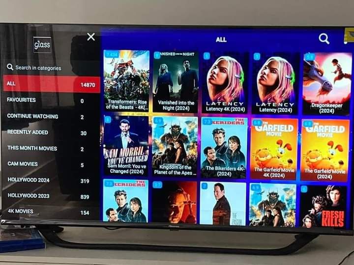 Fernseher mit Beispiel einer IPTV Nutzung 3
