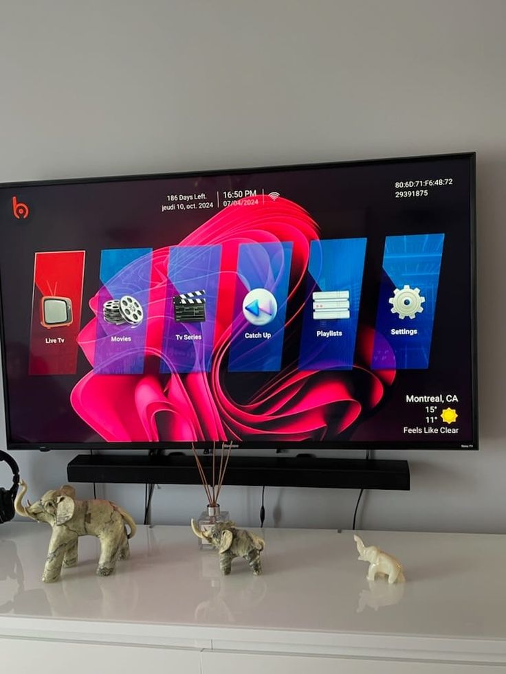 Fernseher mit Beispiel einer IPTV Nutzung 5