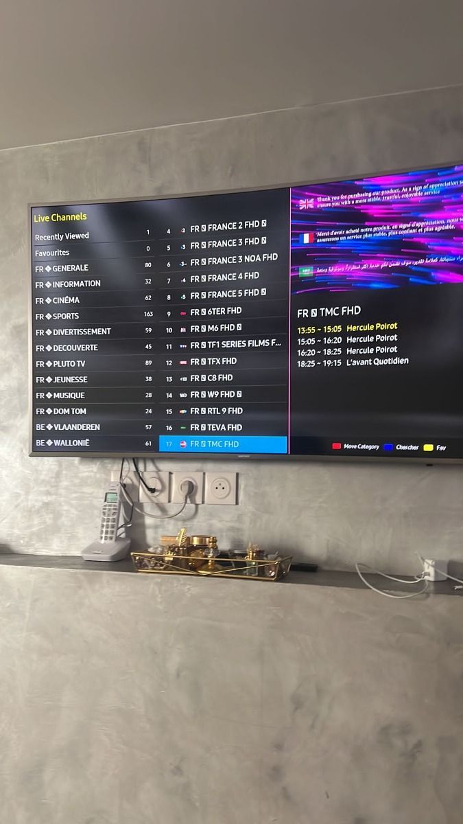 Fernseher mit Beispiel einer IPTV Nutzung 7